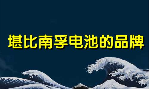 堪比南孚电池的品牌 有比南孚电池更耐用的电池嘛