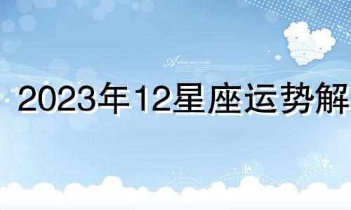 2023年12星座运势解析 2023年事业运最好的生肖