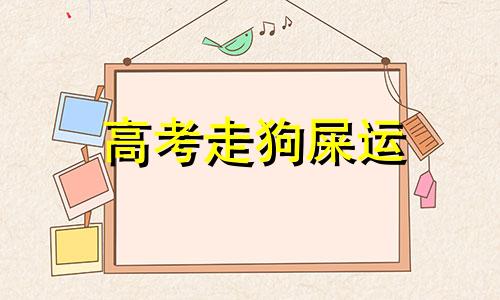 高考走狗屎运 狗屎座是什么座