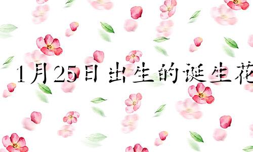 1月25日出生的诞生花 1月25日出生属什么