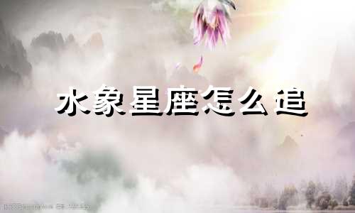 水象星座怎么追 水象星座pua