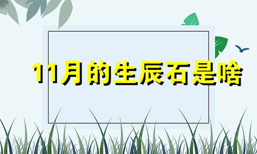 11月的生辰石是啥 11月诞生石是什么意思