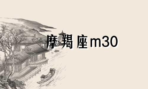 摩羯座m30 摩羯座计酬吗