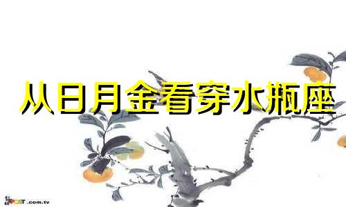 从日月金看穿水瓶座 通过日月金看穿射手座