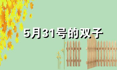 5月31号的双子 5.30的双子座