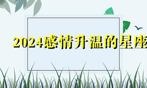 2024感情升温的星座 事业顺利感情美满