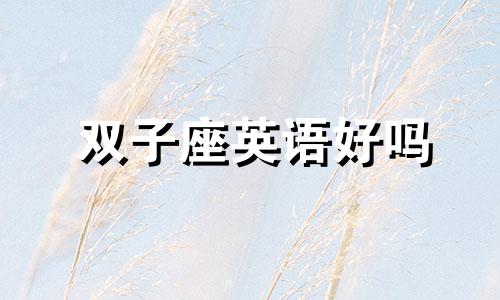 双子座英语好吗 双子座怎么翻译