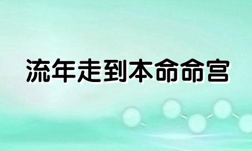 流年走到本命命宫 流年命宫与本命宫重合