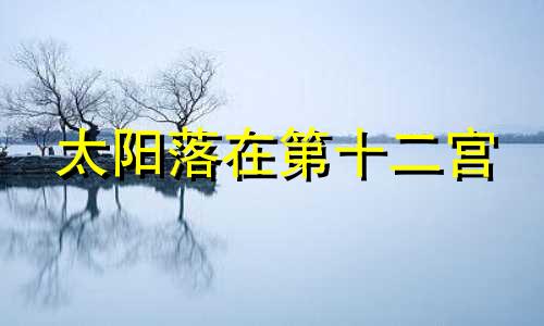 太阳落在第十二宫 太阳落在第十二宫不是人间的人