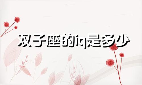 双子座的iq是多少 双子座测评