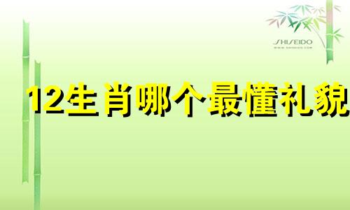 12生肖哪个最懂礼貌 哪些生肖男最有魅力