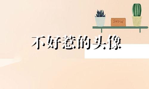 不好惹的头像 不好惹歌曲