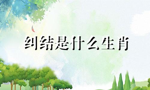 纠结是什么生肖 纠结是什么意思啊思意思