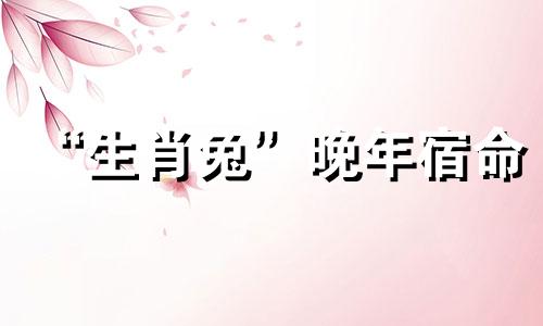 “生肖兔”晚年宿命 生肖兔的晚年