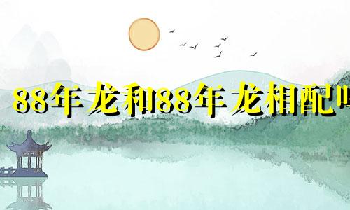 88年龙和88年龙相配吗 88年的龙和88年龙的姻缘