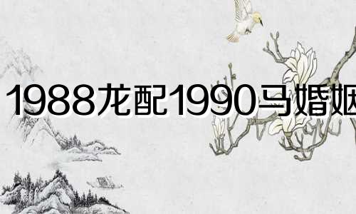 1988龙配1990马婚姻怎样 1988龙配1990马生什么生肖的小孩好?属牛好吗?