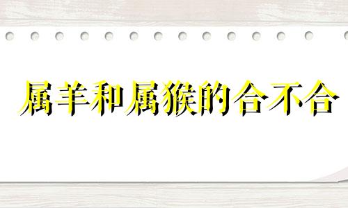 属羊和属猴的合不合 属羊和属猪的合不合婚