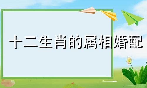 十二生肖的属相婚配 十二生肖相婚配