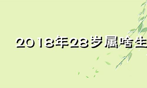 2018年28岁属啥生肖 18年29岁属什么的生肖