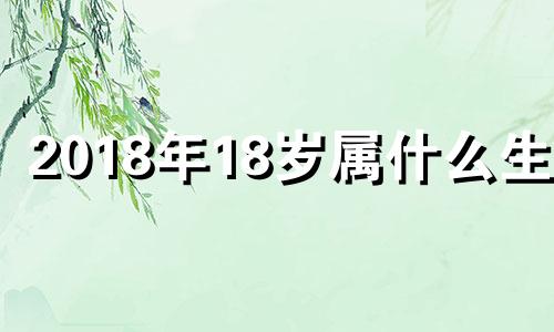 2018年18岁属什么生肖 2018年属什么几岁