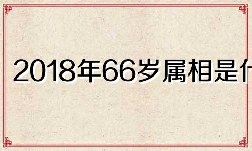 2018年66岁属相是什么 69年到2018年多少岁