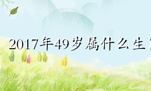 2017年49岁属什么生肖 2017年生日属相是什么