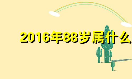 2016年88岁属什么 2016年55岁属什么