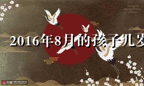 2016年8月的孩子几岁 2016年几岁属什么