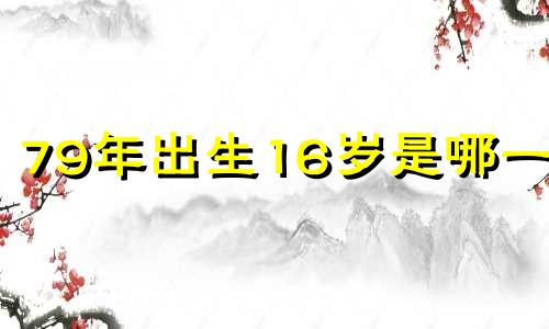 79年出生16岁是哪一年 2017年79岁的老人属什么