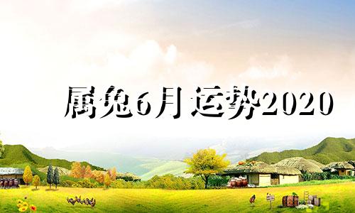 属兔6月运势2020 属兔2021年六月运势