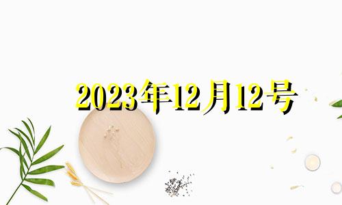 2023年12月12号 2023年12月12日黄历