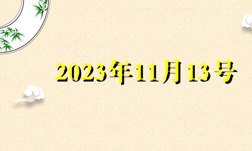 2023年11月13号 2023年十一月