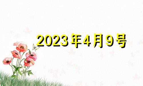 2023年4月9号 2023年四月初九是几月几号