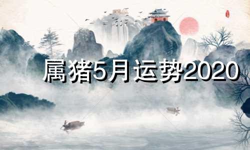 属猪5月运势2020 20215月属猪运势