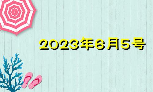 2023年6月5号 2023年六月初五是几号