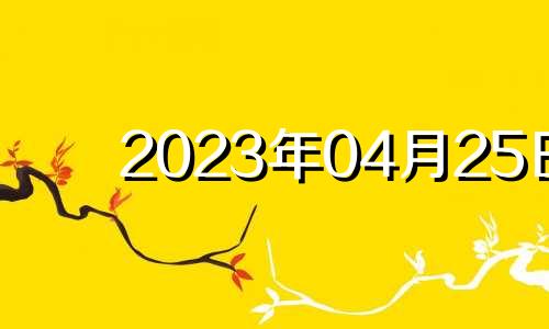 2023年04月25日 2024年3月25号