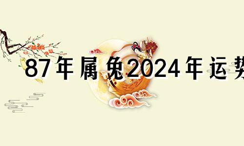 87年属兔2024年运势 87年属兔2023年运势完整版