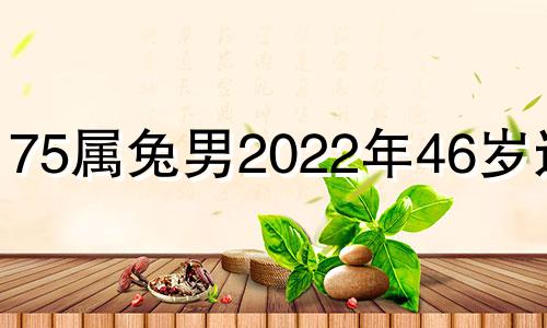 75属兔男2022年46岁运势 75属兔男今年运势