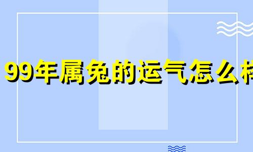 99年属兔的运气怎么样 99年的兔在2022年的运势怎么样