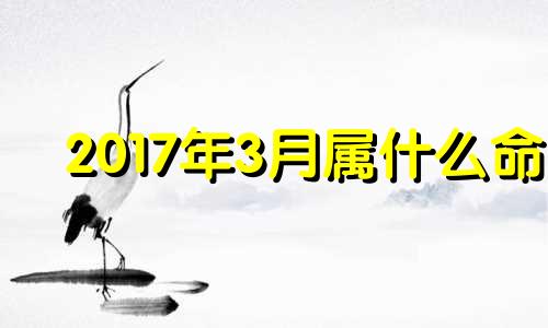 2017年3月属什么命 2017年三月属什么生肖