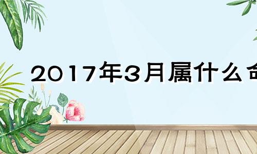 2017年3月属什么命 2017年三月出生的宝宝什么命