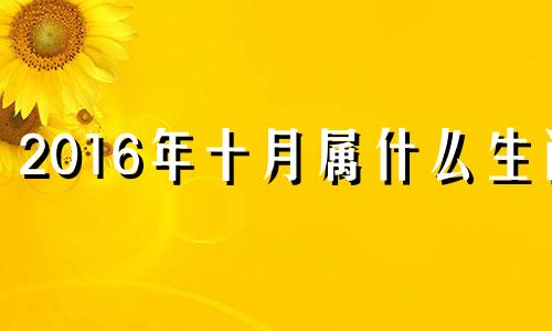 2016年十月属什么生肖 2016年10月什么生肖