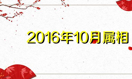 2016年10月属相 2016年10月生辰八字