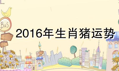 2016年生肖猪运势 2016年猪的健康运程