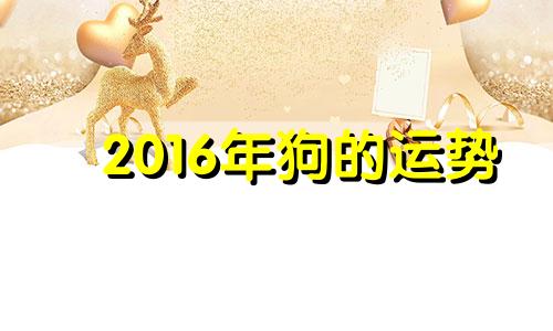 2016年狗的运势 生肖狗2016年运势大全