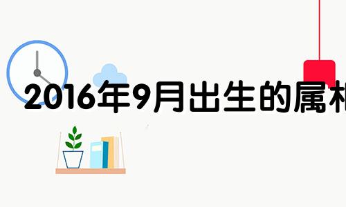 2016年9月出生的属相 2016年九月出生什么命