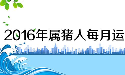 2016年属猪人每月运势 2016年7月属猴的是什么命