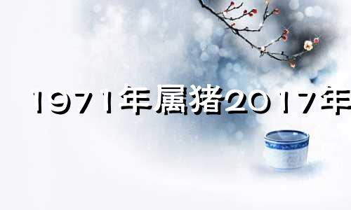 1971年属猪2017年运势 1971年生肖猪2020年运势大全