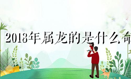 2018年属龙的是什么命 属龙2018年虚岁多大