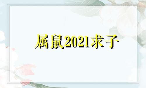 属鼠2021求子 生肖鼠算命